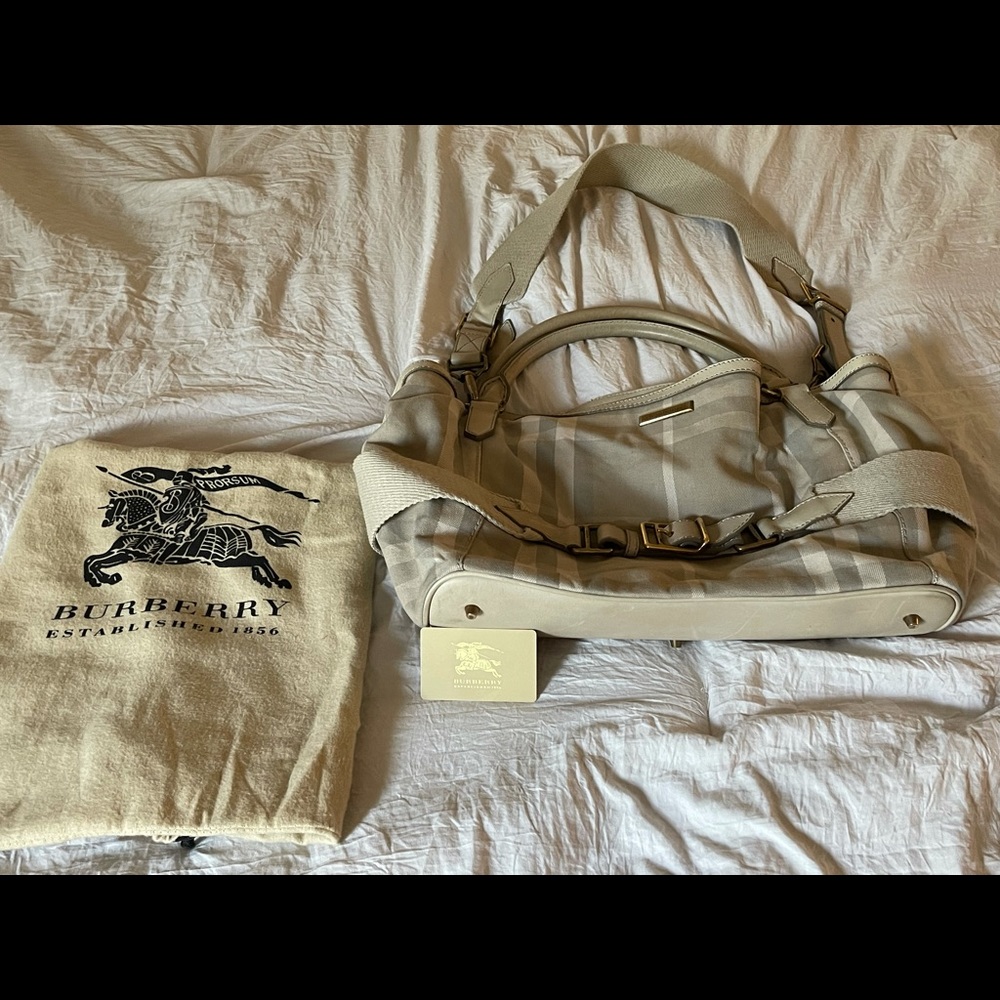 SOLD Vintage Burberry Prorsum Smoke House Check Tote